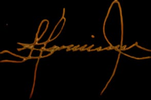 Firma de la presidenta de FUNDAR